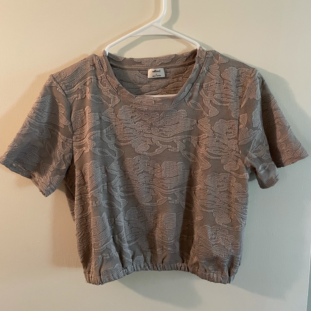 Aritzia Wilfred Piaf Cropped Mesh Top - image 3